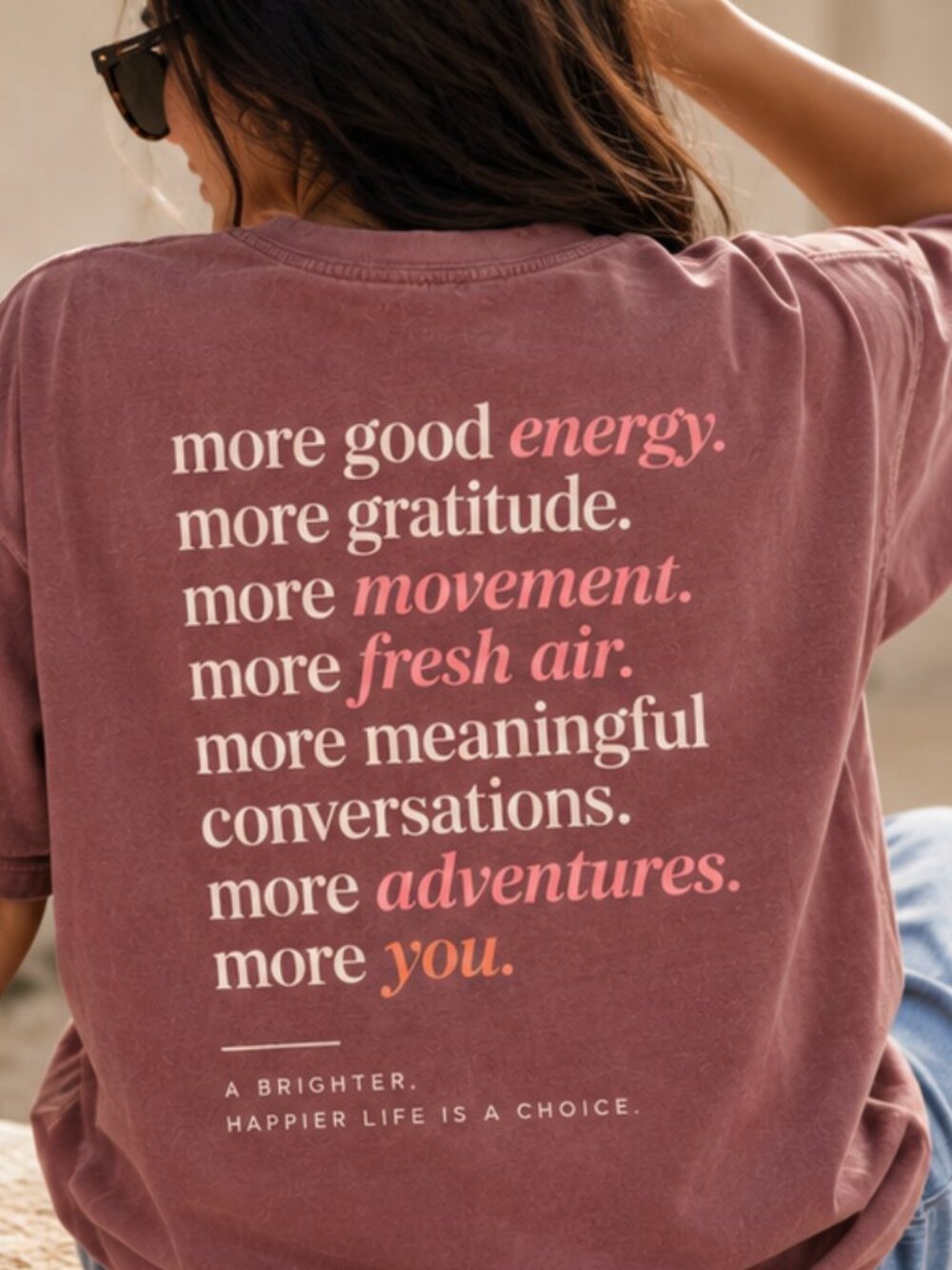 Comfort Colors Inspirational Graphic Tee | More Good Energy |  T-Shirt
